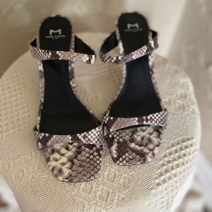 Marc Fishers snake skin sandals